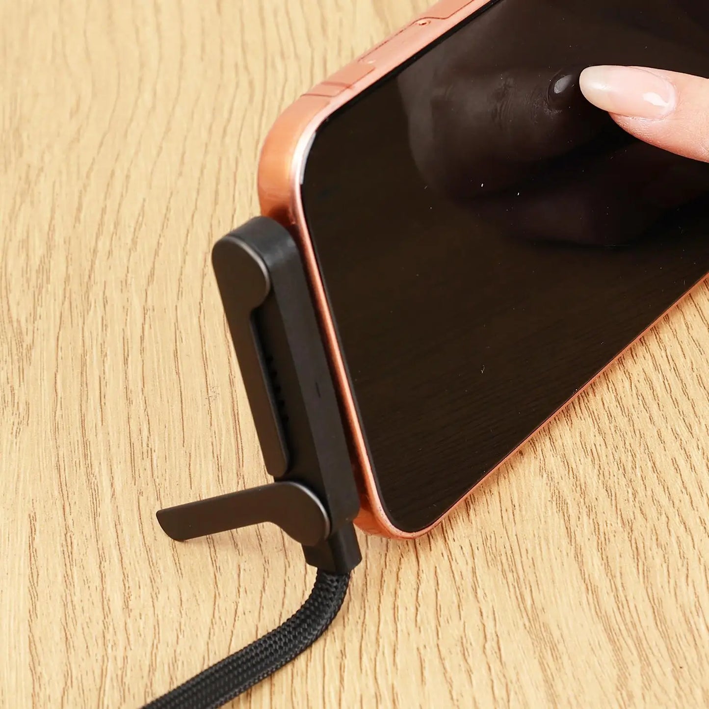 Cable de carga rápida tipo C de 240 W con soporte para teléfono