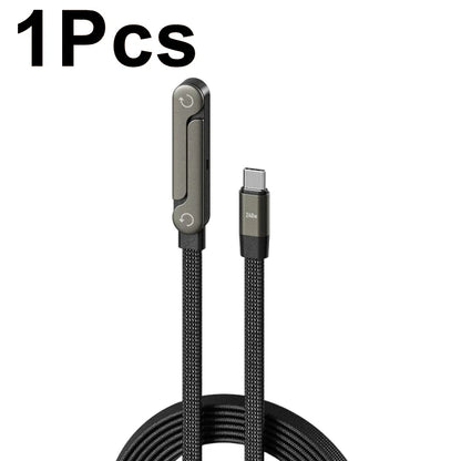 Cable de carga rápida tipo C de 240 W con soporte para teléfono