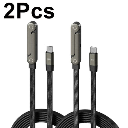 Cable de carga rápida tipo C de 240 W con soporte para teléfono